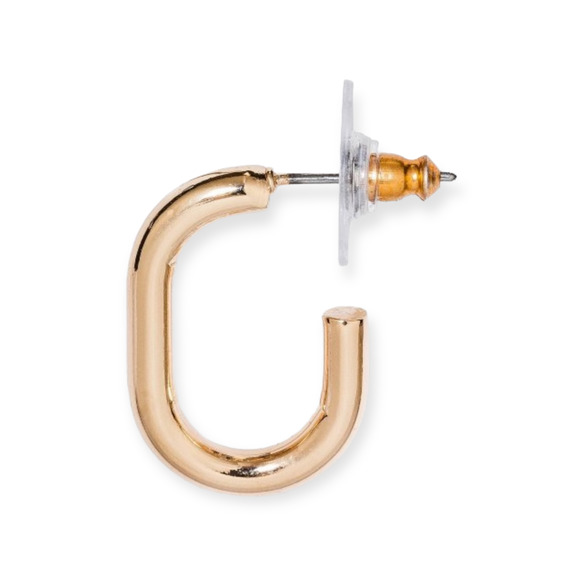 BAUBLEBAR Earrings 3 Pairs Gold, Twist, Crystal Huggie Hoop Earring NWT - Picture 2 of 8